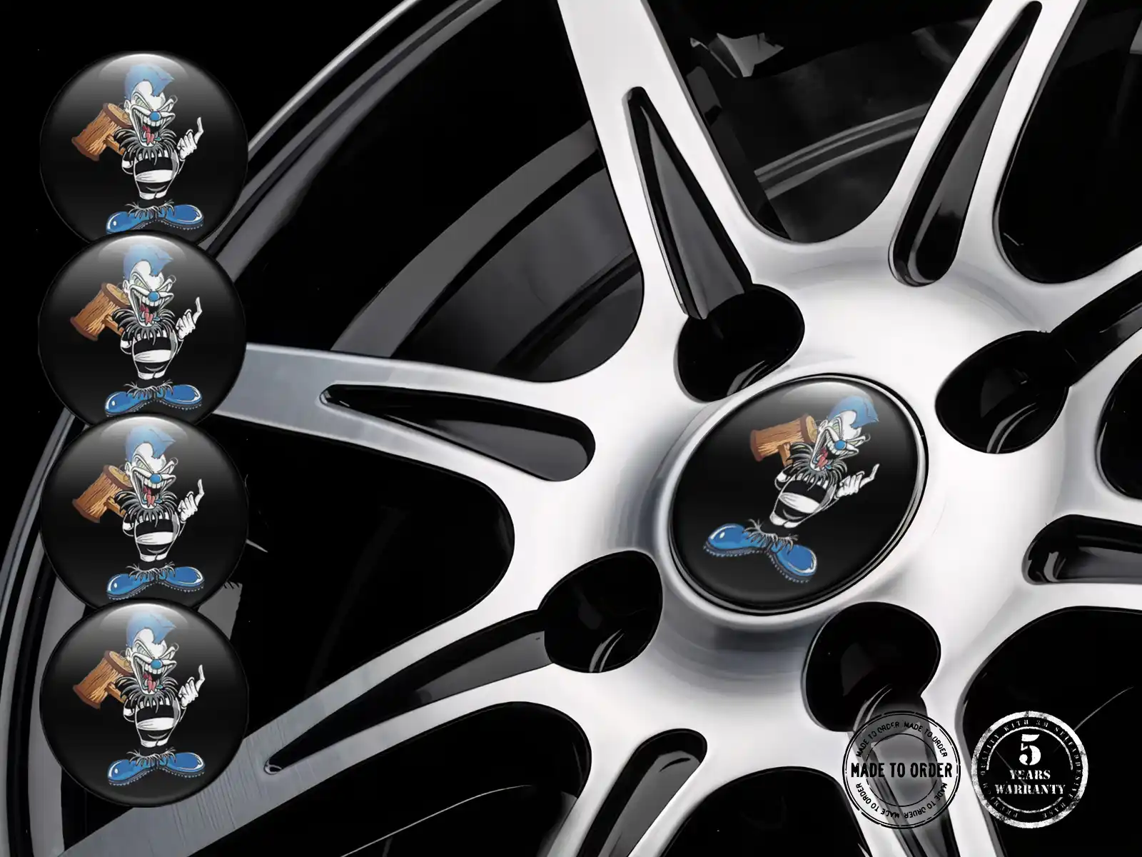 Wheel Emblem Racing Premium Domed Limited Style